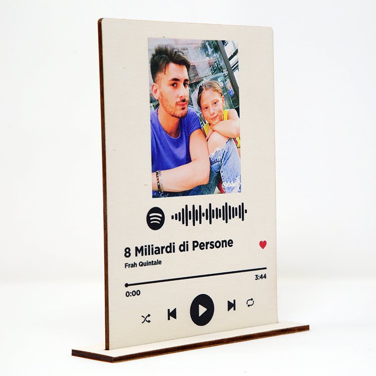 Targa Spotify Personalizzata in Legno con Foto e Canzone – Idea Regalo Originale - immagine 2