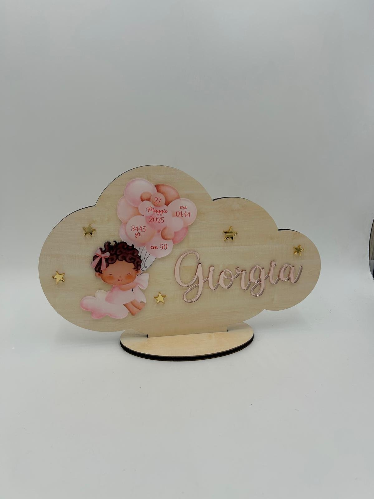 Portachiavi in Legno Sagomato "Minou" - Set 30 Pezzi per Bomboniere e Regalini - immagine 2